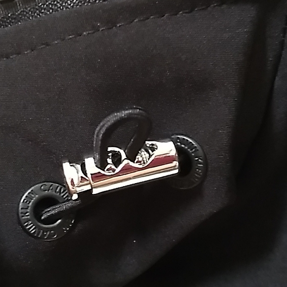 Calvin Klein Black Hooded Trench Coat. Size Medium  NWOT - Picture 5 of 16